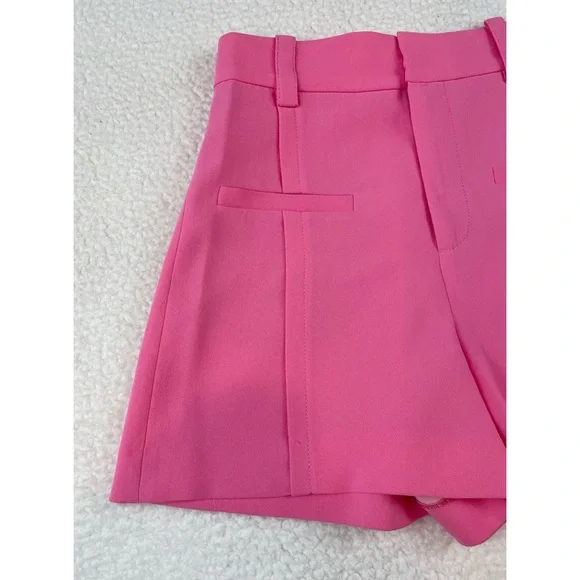 ZARA • Bubblegum Pink Super High-Waisted Mini Shorts, XS - Picture 9 of 16